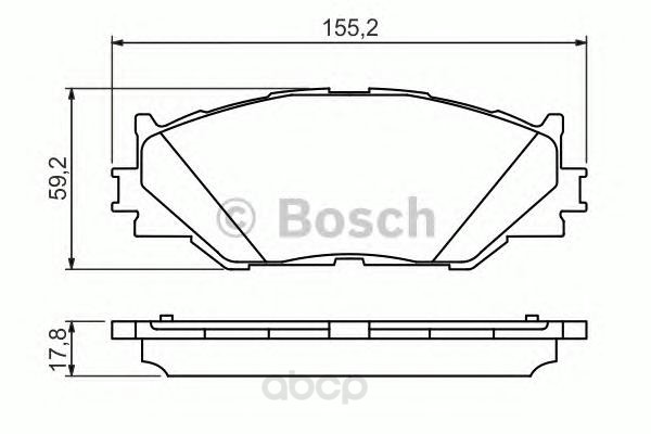

Тормозные колодки Bosch передние 986494316