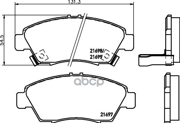 

Колодки дисковые передние Honda Civic 1.3i-1.6i &16V 91-01 NP8002