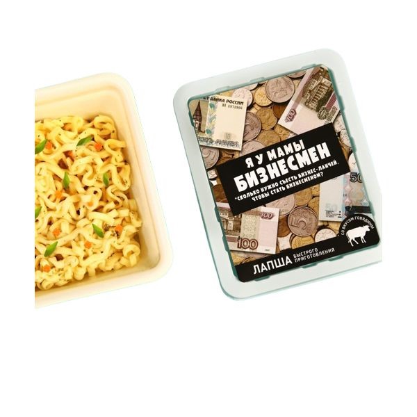 

Лапша быстрого приготовления Я у мамы бизнесмен, вкус: говядина, 90 г