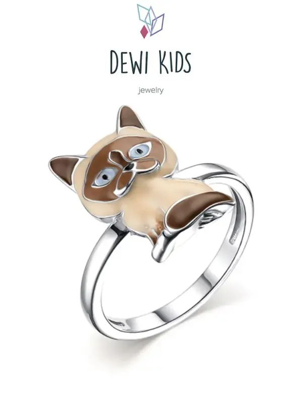 

Кольцо из серебра р.14 DEWI KIDS 901012630, эмаль, 901012630