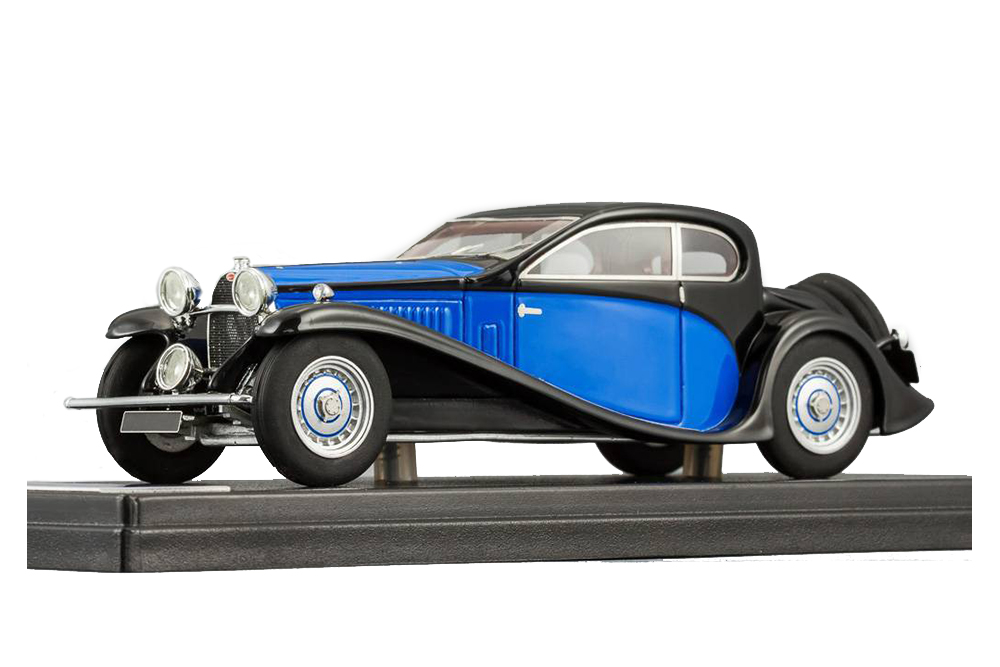 Модель коллекционная LOOKSMART Bugatti type 50 t 1930 black/blue