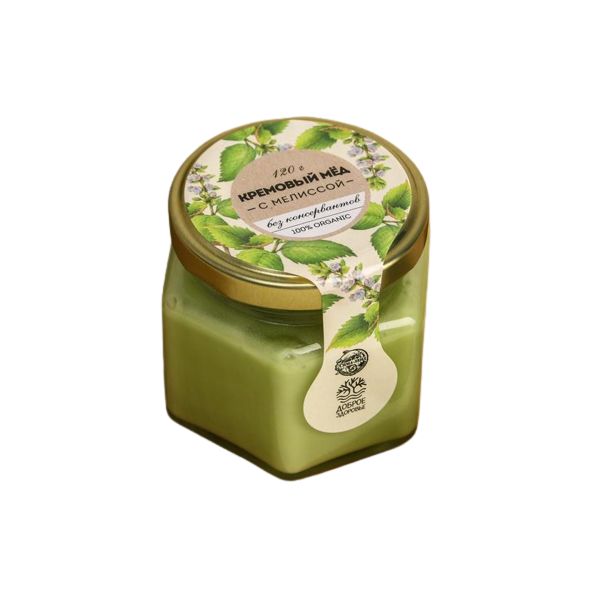 Кремовый мёд ORGANIC, с мелиссой, 120 г