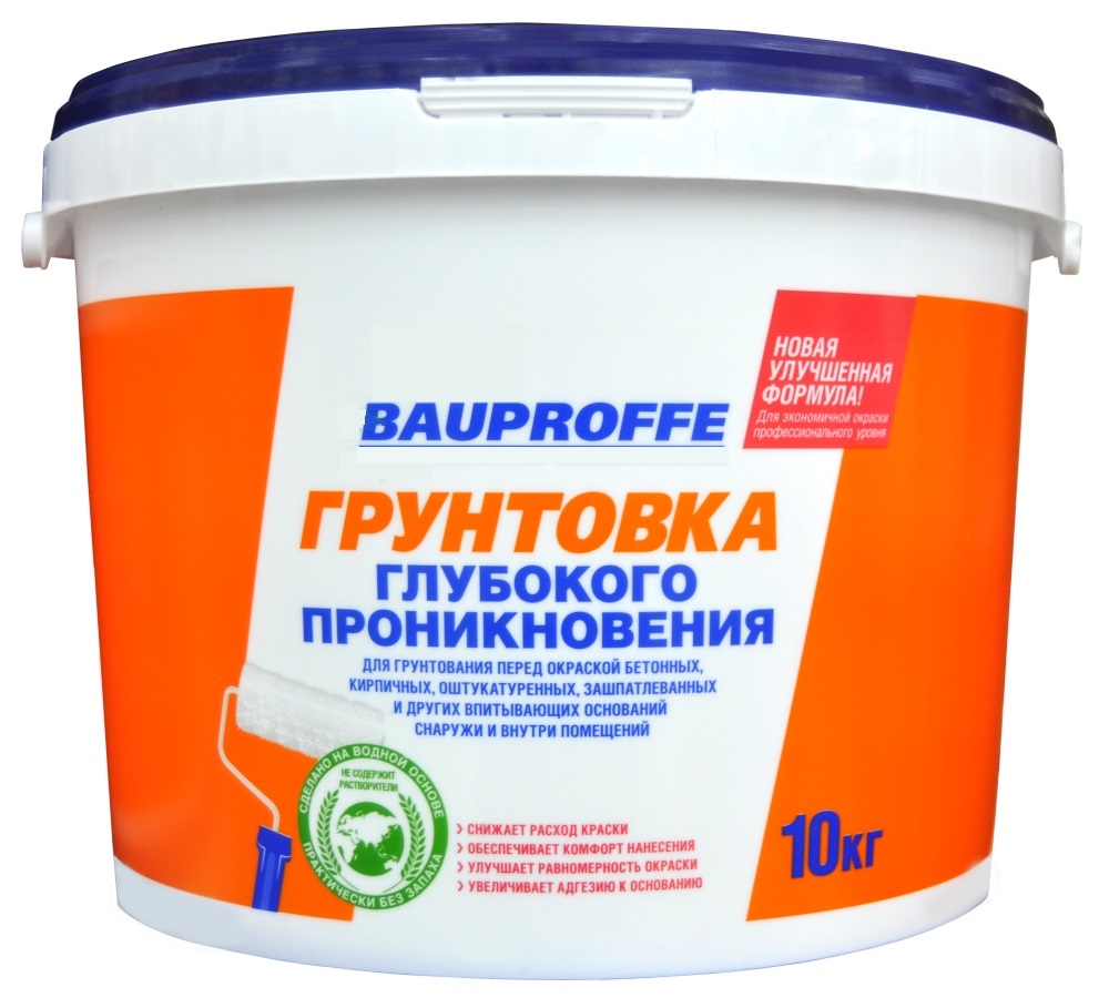 

Грунтовка BAUPROFFE 10 кг глубокого проникновения, Белый