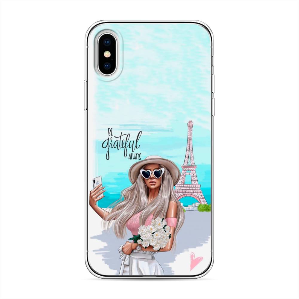 фото Чехол для apple iphone xs "селфи париж" case place