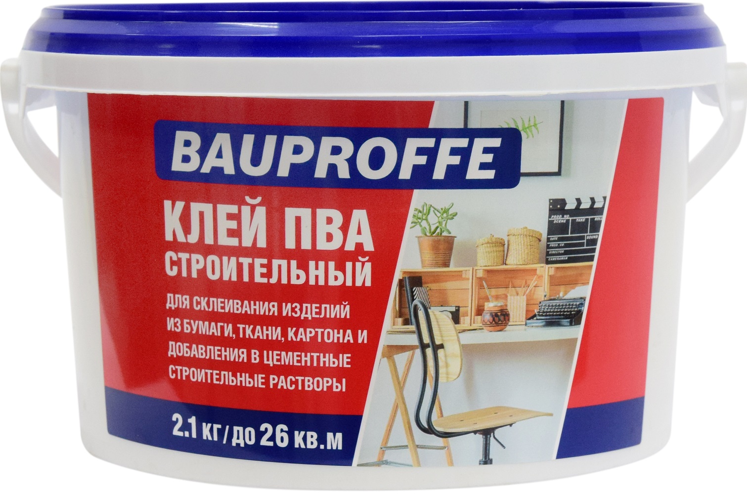 

Клей ПВА BAUPROFFE строительный 2,1кг