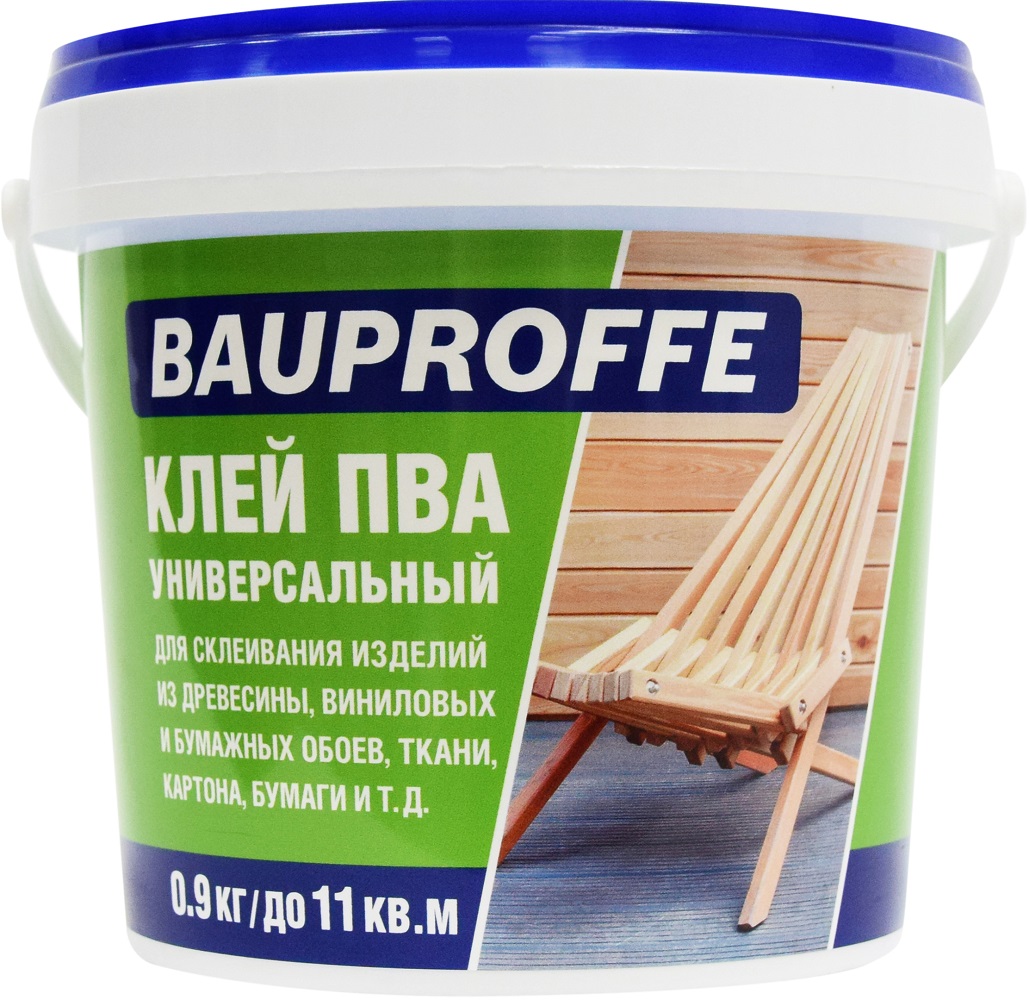 

Клей ПВА BAUPROFFE строительный 0,9кг