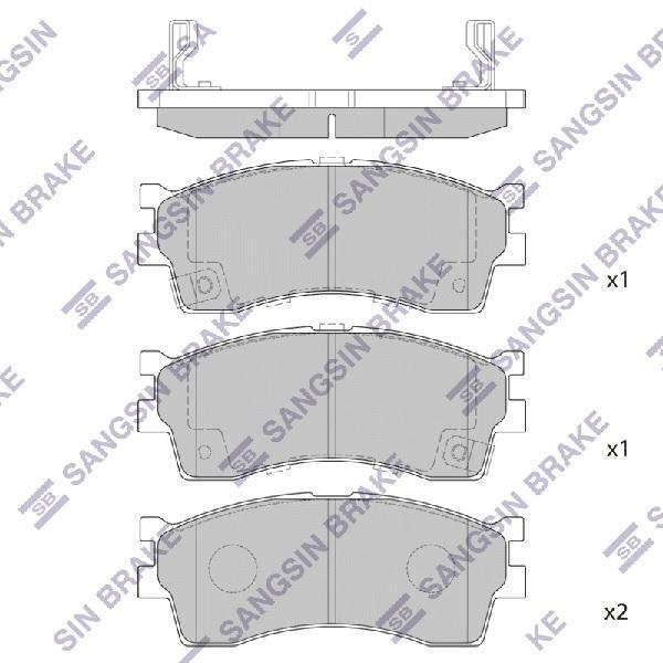 

Тормозные колодки Sangsin brake дисковые sp1113