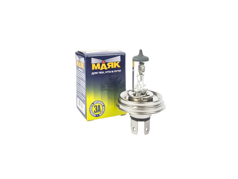 

МАЯК Лампа галоген.H4 24 V 100/90 W P45T "МАЯК"