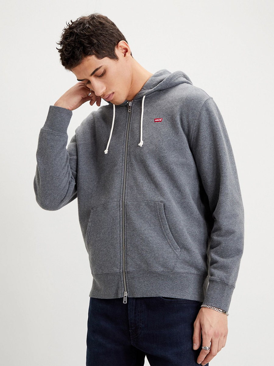

Толстовка мужская Levi's 34584-0000 серая L, Серый, 34584-0000