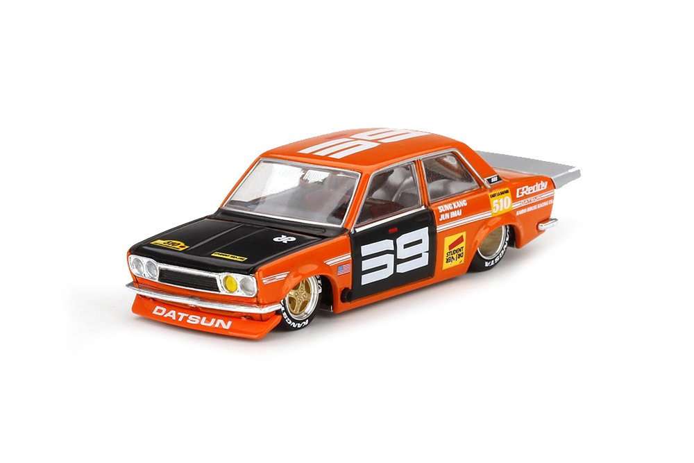 Модель коллекционная Datsun 510 pro street orange kaido house / datsun 510 оранжевый