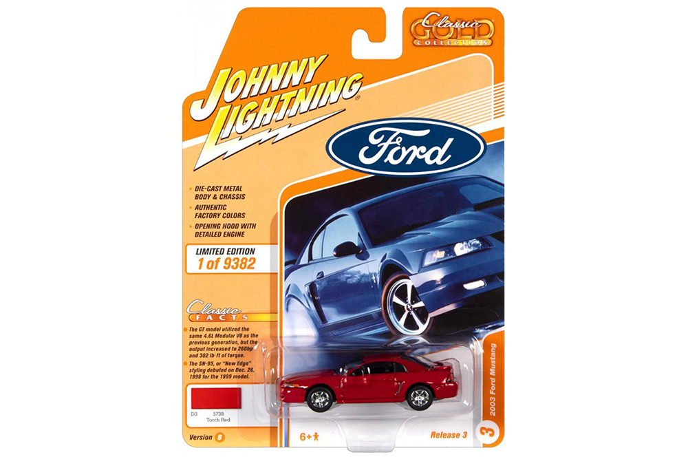 Модель коллекционная Ford 2003 mustang torch red / ford мустанг 2003 красный