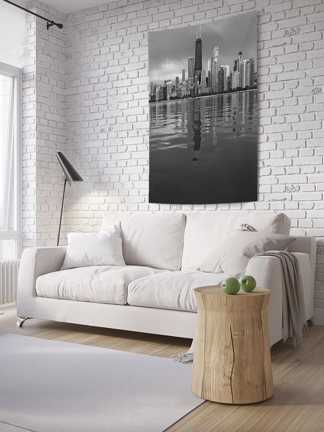 

Вертикальное фотопанно на стену JoyArty Отражение Чикаго в Мичигане 100x150 см, Отражение Чикаго в Мичигане
