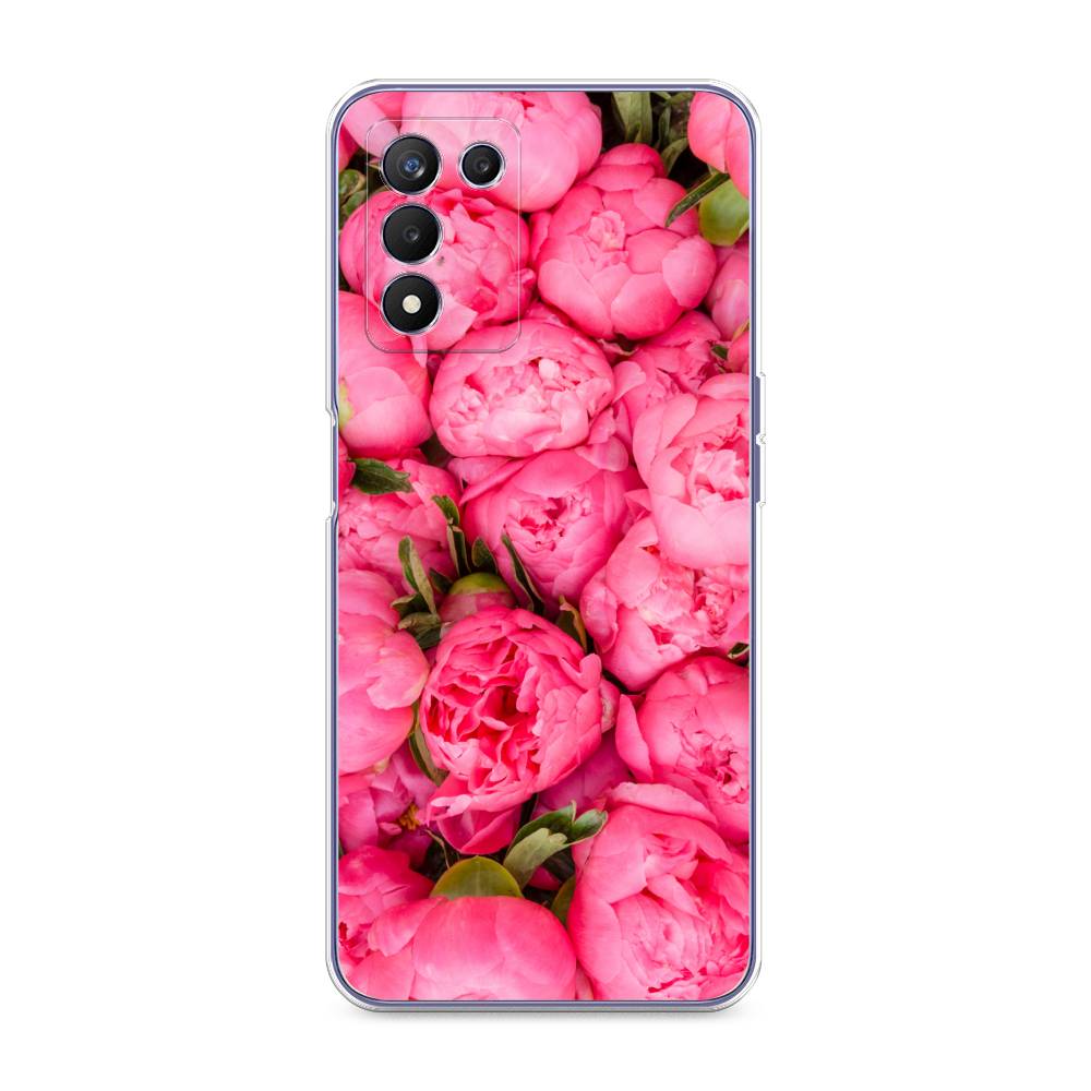 

Силиконовый чехол "Прекрасные пионы" на Realme Q3s, 257950-8