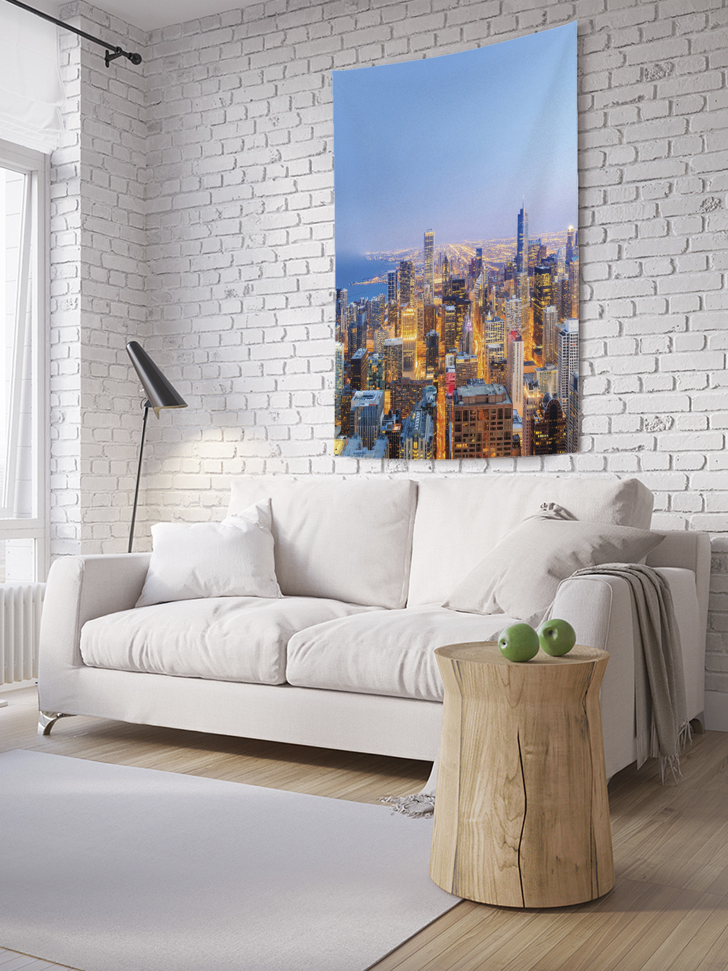 

Вертикальное фотопанно на стену JoyArty Панорама Чикаго 100x150 см, Панорама Чикаго