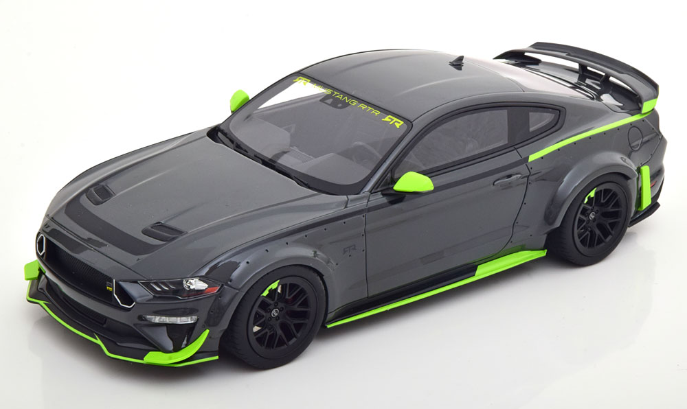 Модель коллекционная Ford mustang rtr spec 5 coupe 2021 grey/green / форд мустанг