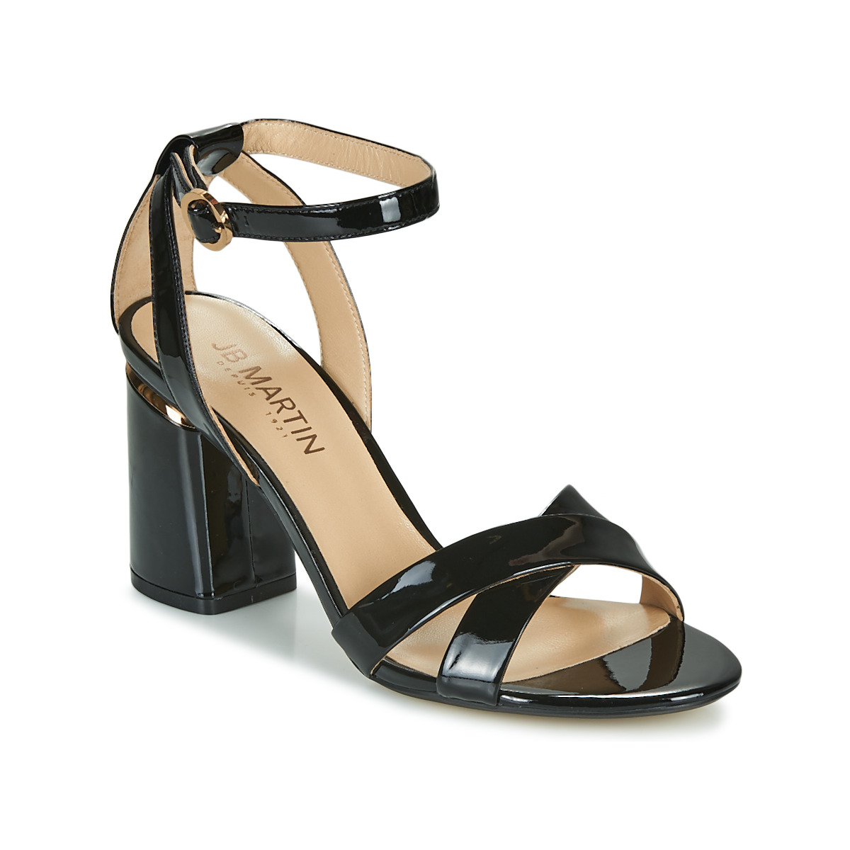 

Босоножки женские JB Martin 19173236 черные 37.5 EU, Черный, 19173236