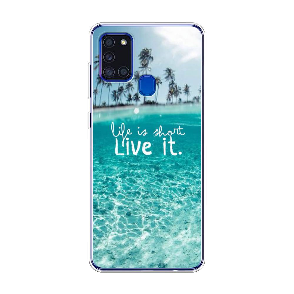 фото Силиконовый чехол "live it" на samsung galaxy a21s awog