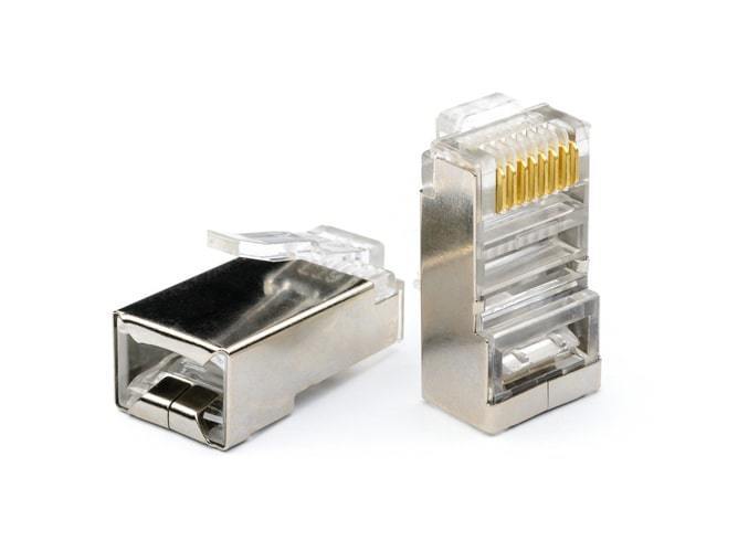 Коннектор Ripo RJ-45 (8p8c) экранированный (50шт) 003-400007/50 коннектор greenconnect ной rj 45 cat 5e utp male для многожильного кабеля 8p8c 15 шт