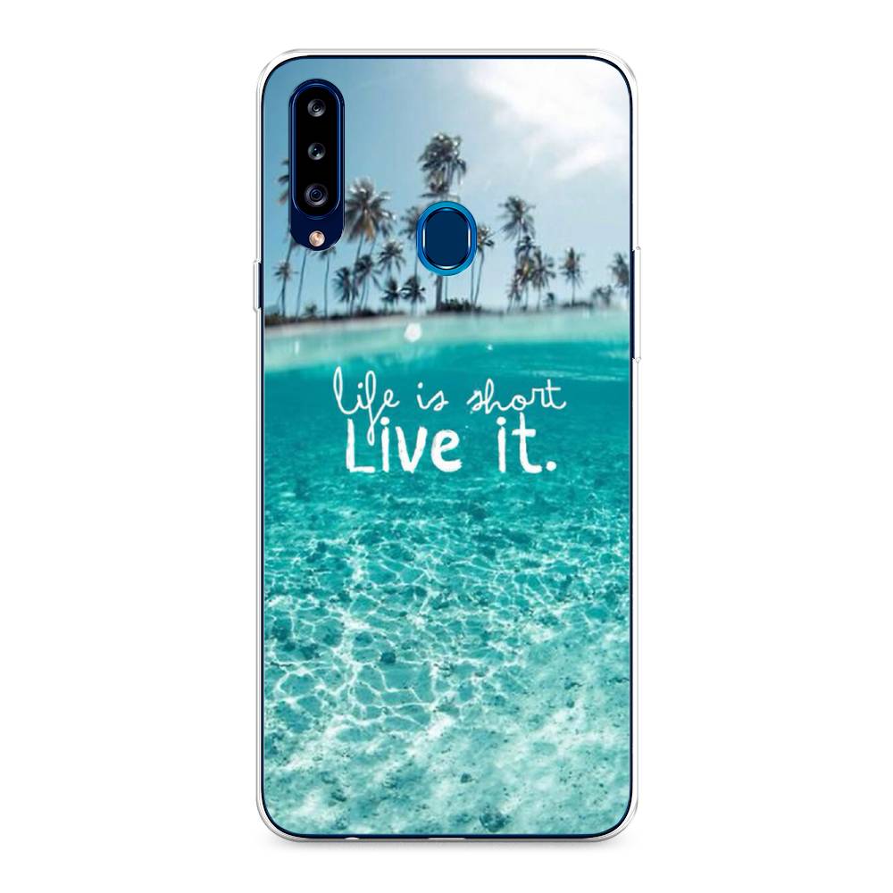 

Чехол Awog на Samsung Galaxy A20s / Самсунг A20s "Live it", Разноцветный, 2100850-7