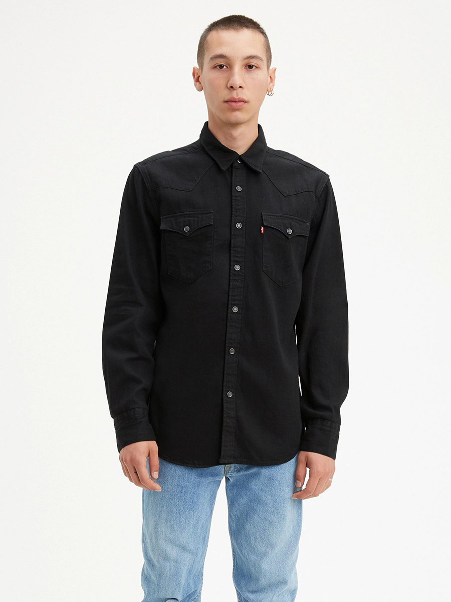 

Джинсовая рубашка мужская Levi's 85744 черная M, 85744