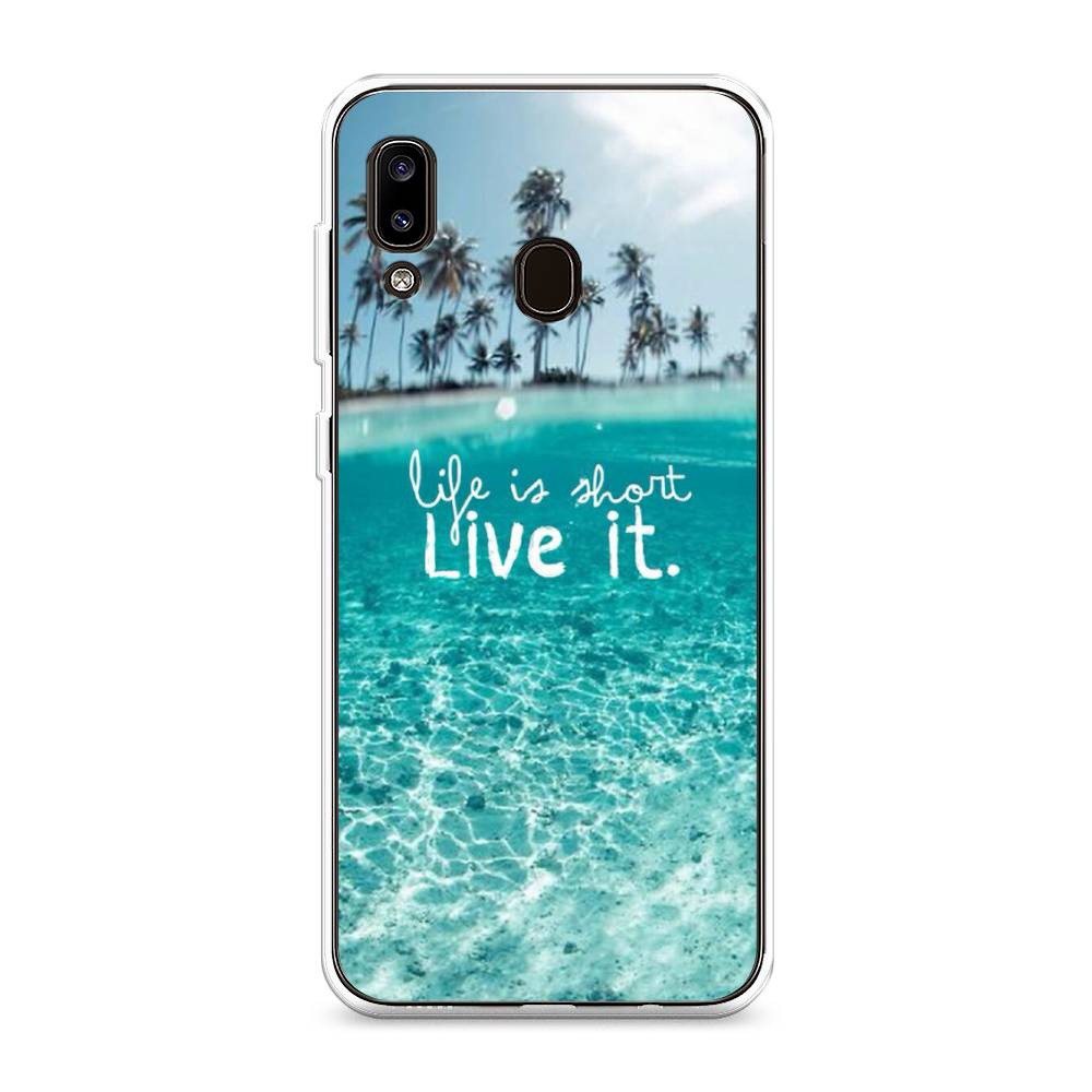 фото Силиконовый чехол "live it" на samsung galaxy a20 awog