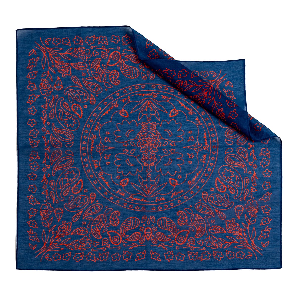 

Бандана женская Bjanka Silk 53993 темно-синяя, Синий, 53993