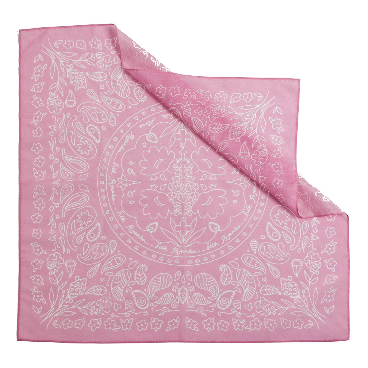 

Бандана женская Bjanka Silk 53992 розовая, Розовый, 53992