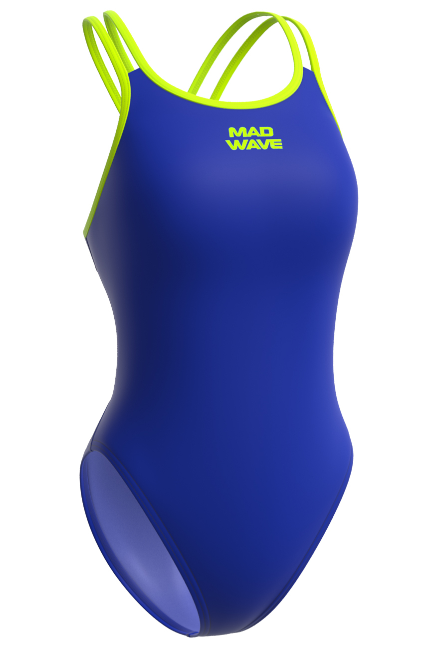 

Купальник слитный женский Mad Wave M146915303W синий XS, M146915303W