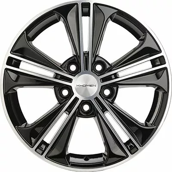 фото Колесный диск khomen wheels khw1603 (octavia) black-fp 6x16/5x112 et48 d57.1 whs498731