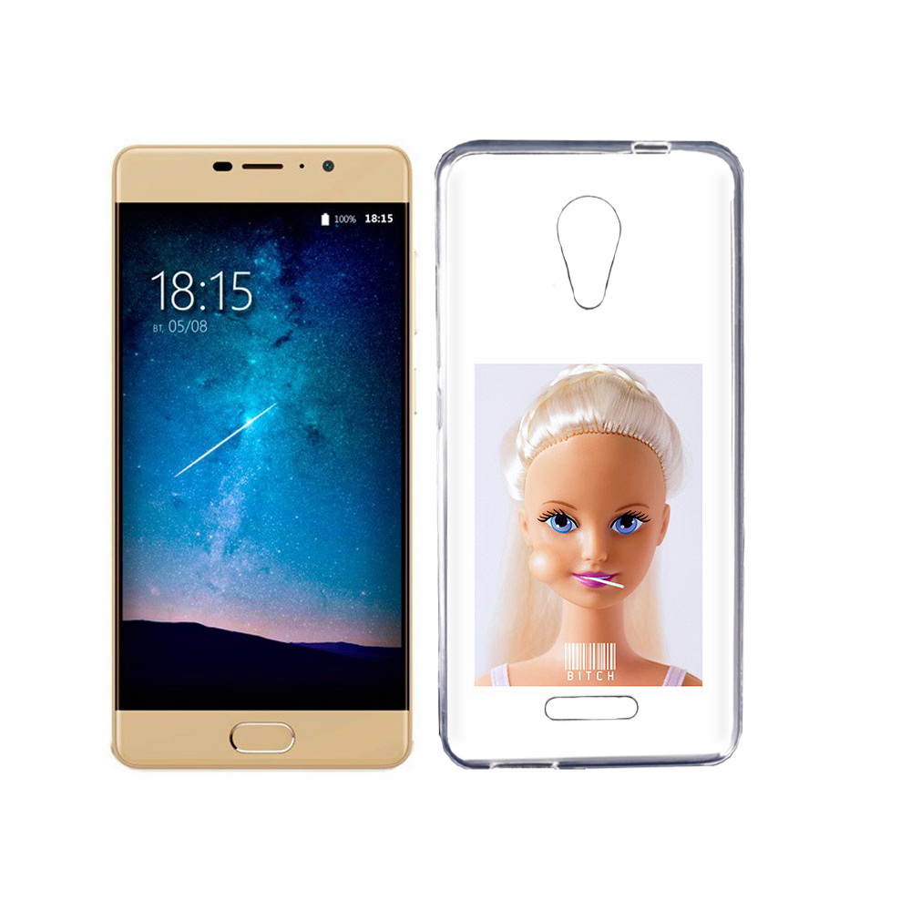 

Чехол MyPads Tocco для BQ 5201 Space барби, Прозрачный, Tocco