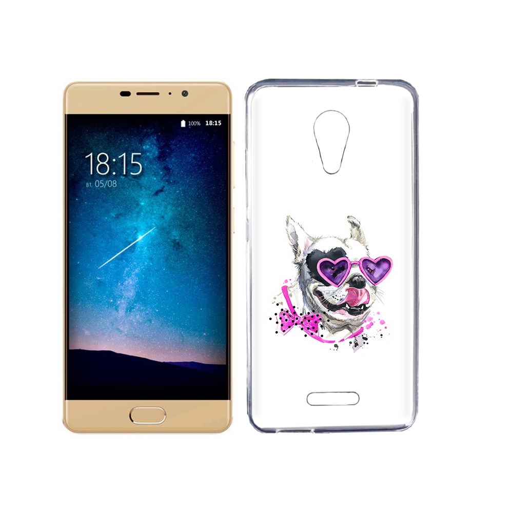 

Чехол MyPads Tocco для BQ 5201 Space акварельный пёс, Прозрачный, Tocco