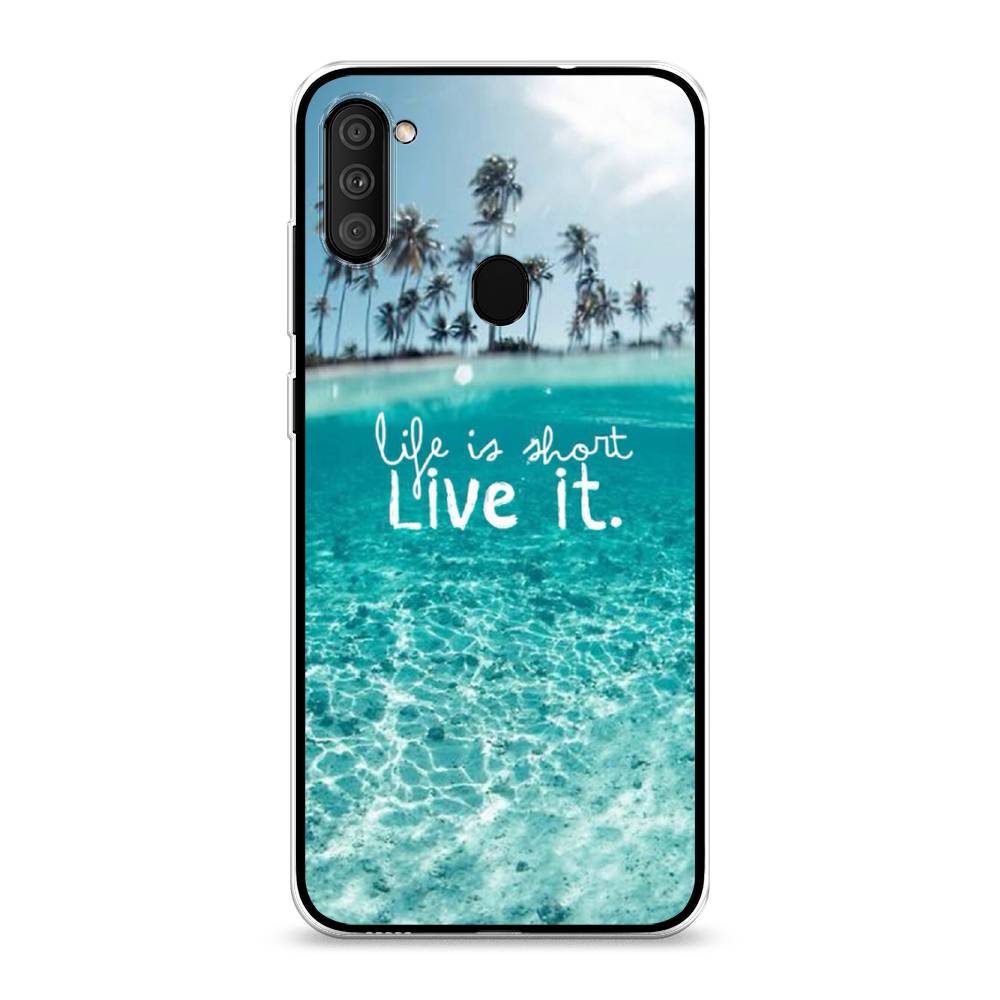 

Чехол Awog на Samsung Galaxy A11 / Самсунг A11 "Live it", Разноцветный, 2100150-7