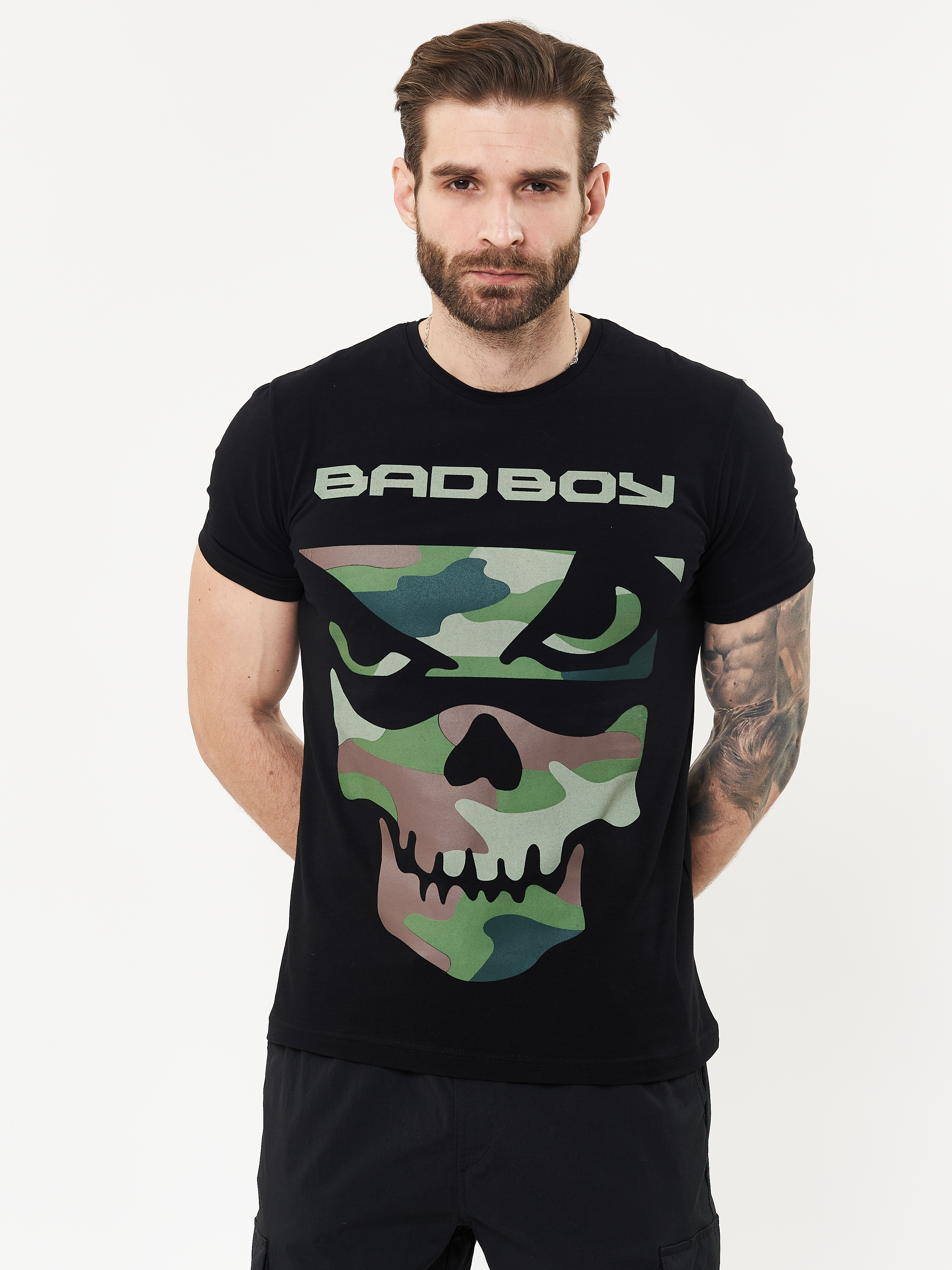 

Футболка Череп камуфляж Bad Boy зеленый L, 7151
