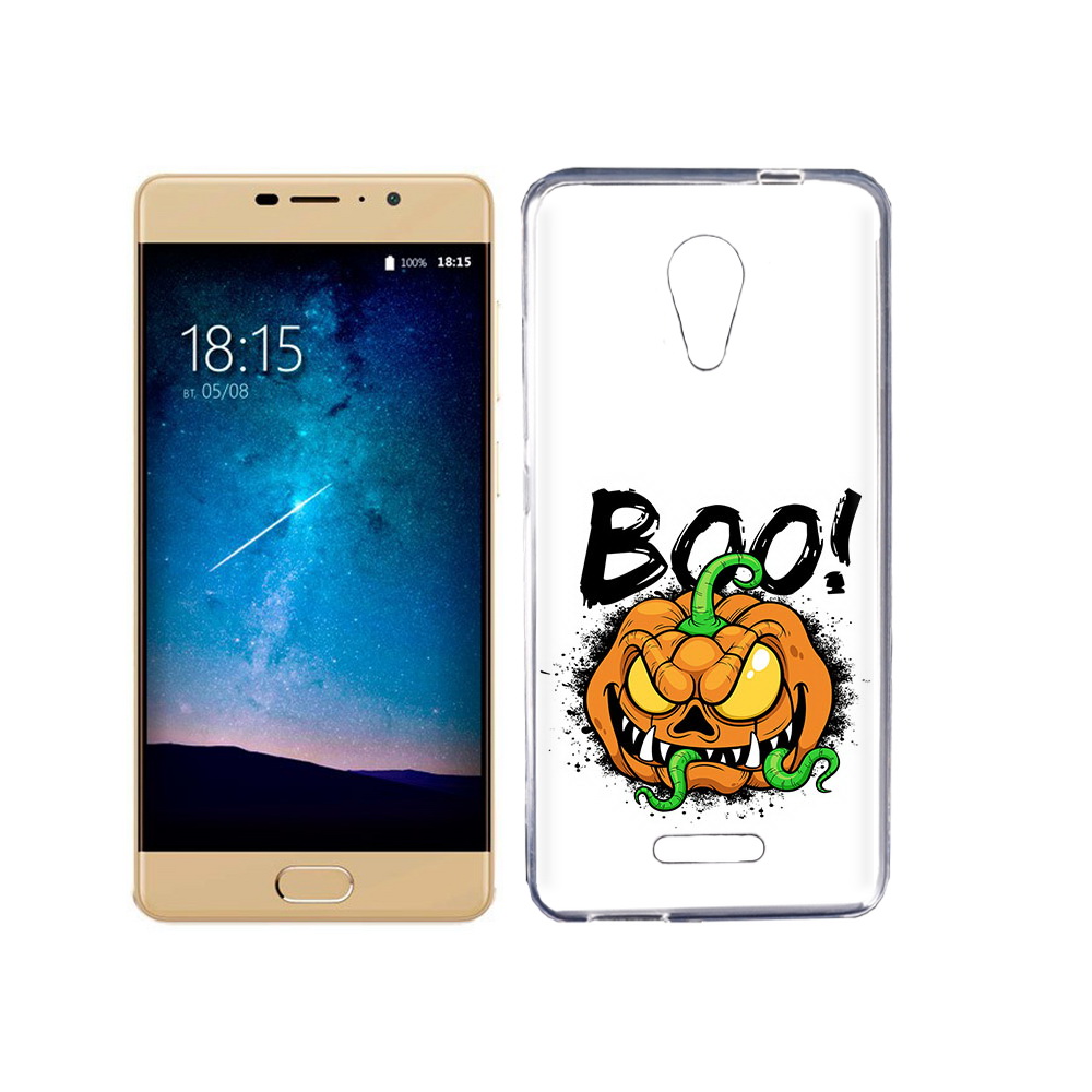 

Чехол MyPads Tocco для BQ 5201 Space Хэллоуин бу, Прозрачный, Tocco