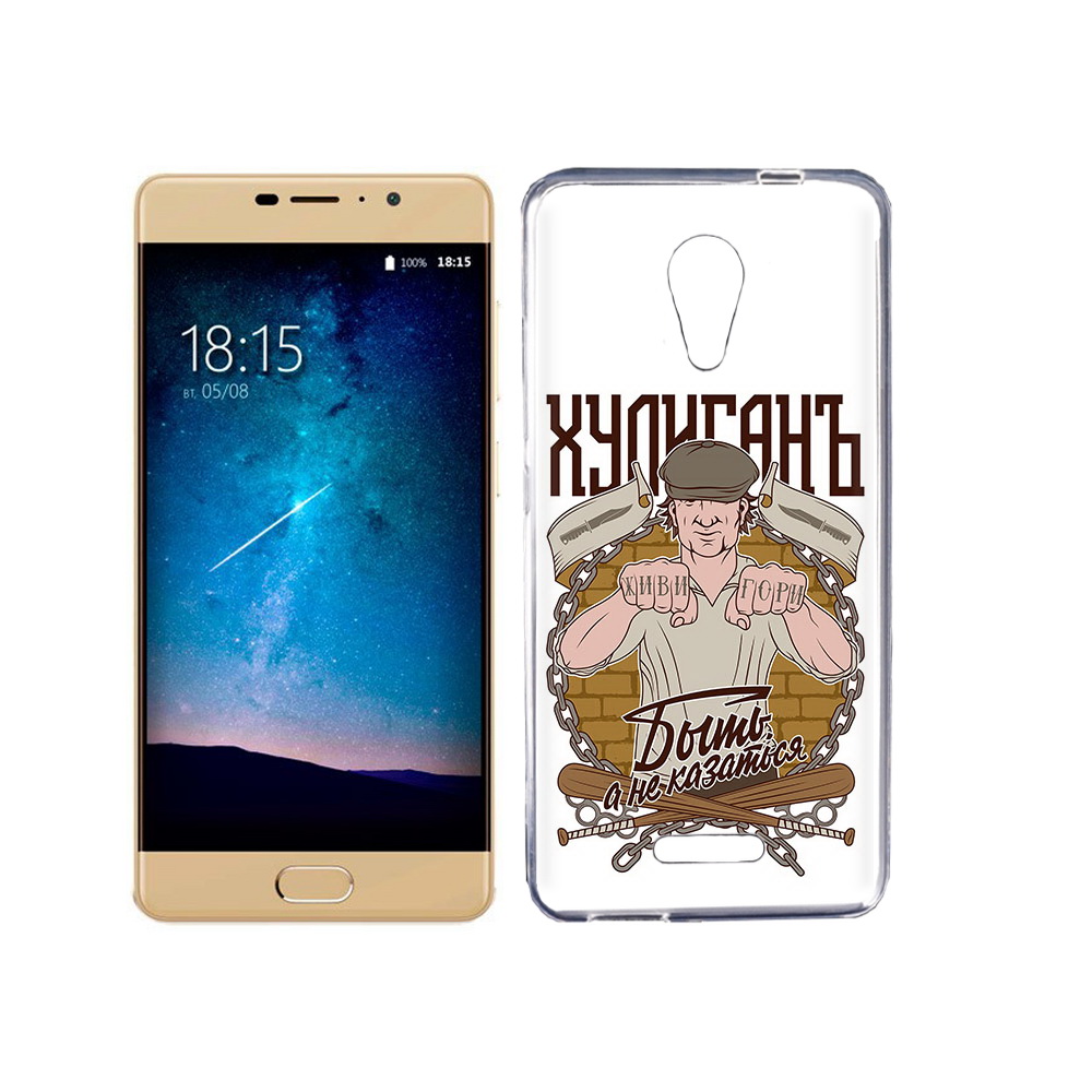 

Чехол MyPads Tocco для BQ 5201 Space Хулиган, Прозрачный, Tocco