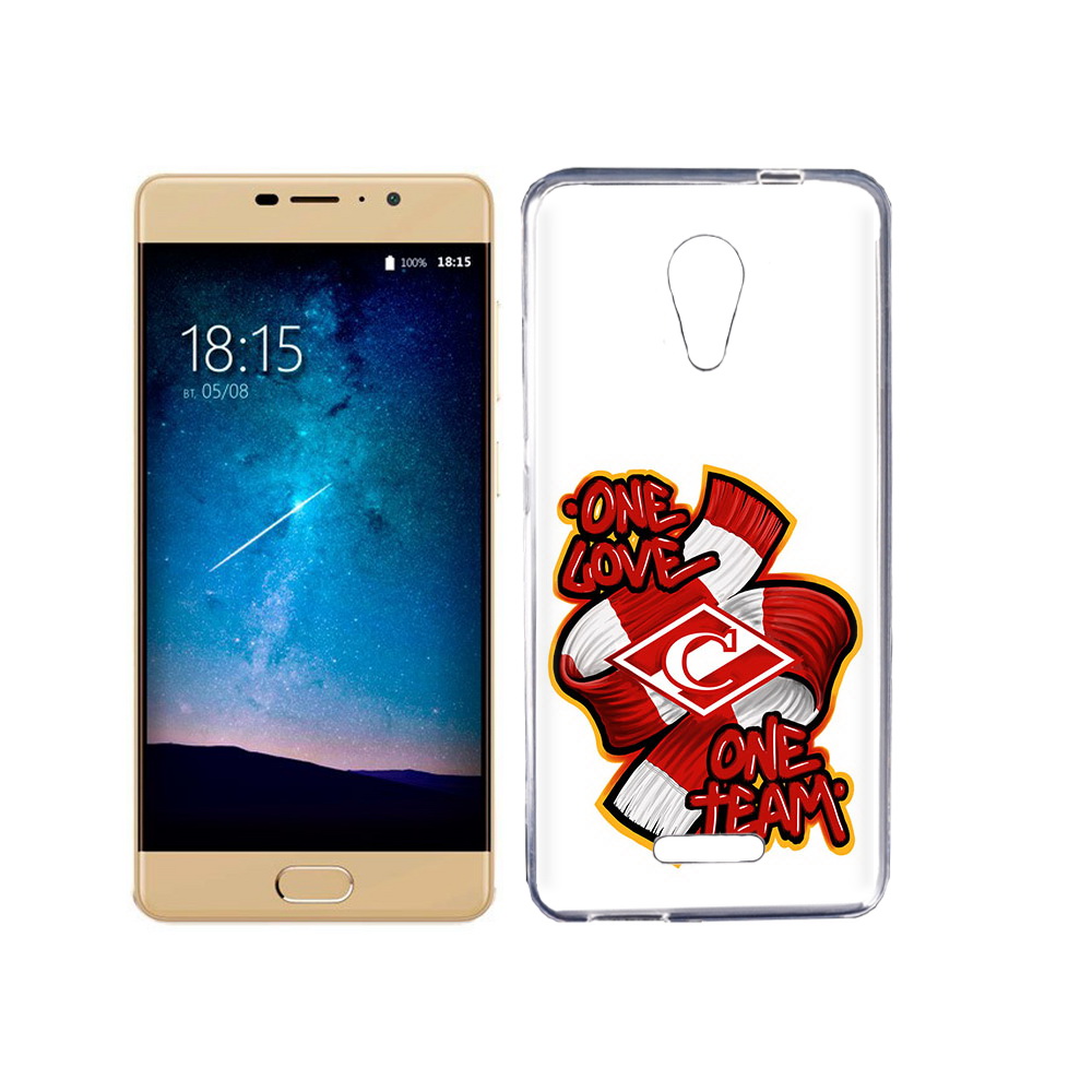 

Чехол MyPads Tocco для BQ 5201 Space ФК спарак 1 любовь, Прозрачный, Tocco