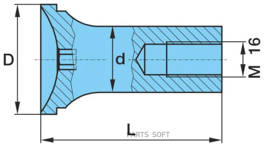 Палец Стакана Пподушки !M16X30 L73 Bpw Снят С Произв 1Шт BPW 0308437090