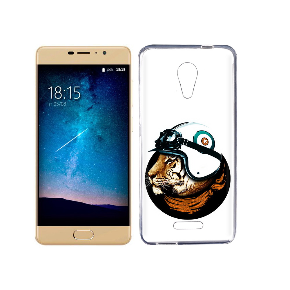 

Чехол MyPads Tocco для BQ 5201 Space Тигр в шлеме, Прозрачный, Tocco