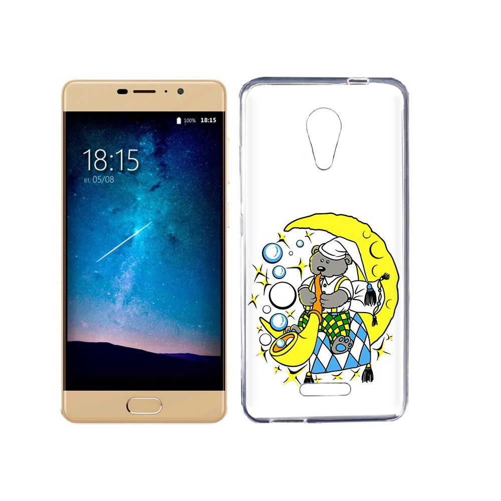 

Чехол MyPads Tocco для BQ 5201 Space Сырная луна, Прозрачный, Tocco