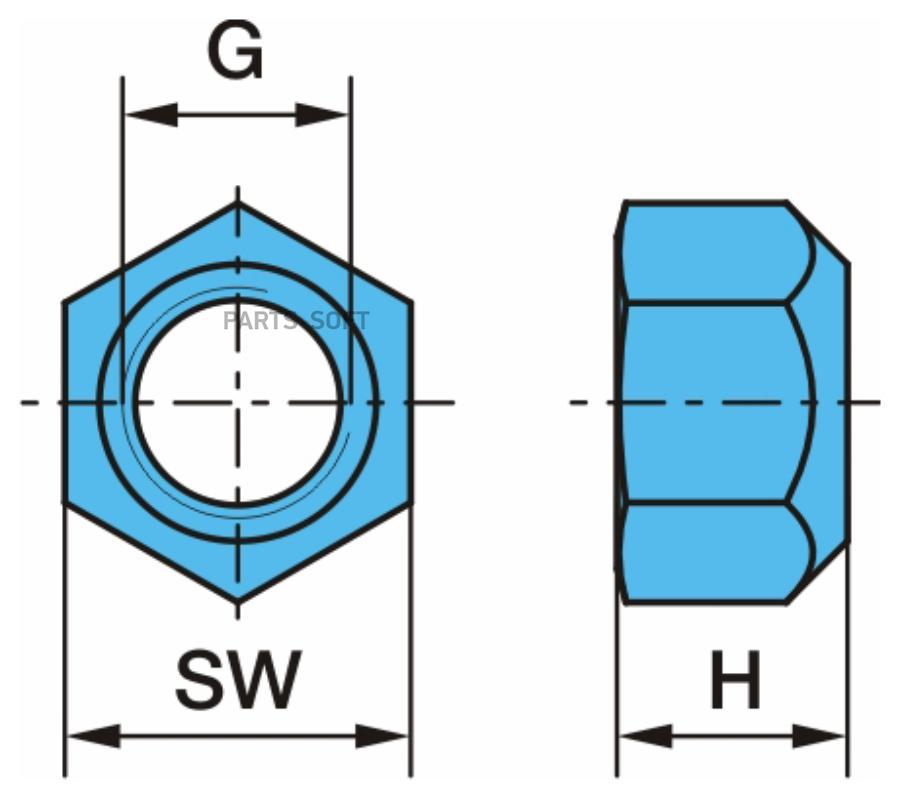 Гайка 1Шт BPW 0252205012