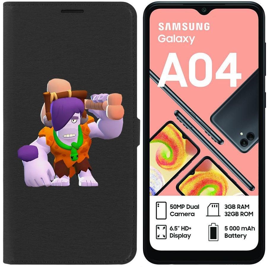 

Чехол-книжка Eco для Samsung Galaxy A04 (A045) Brawl Stars-Пещерный Фрэнк (черный)