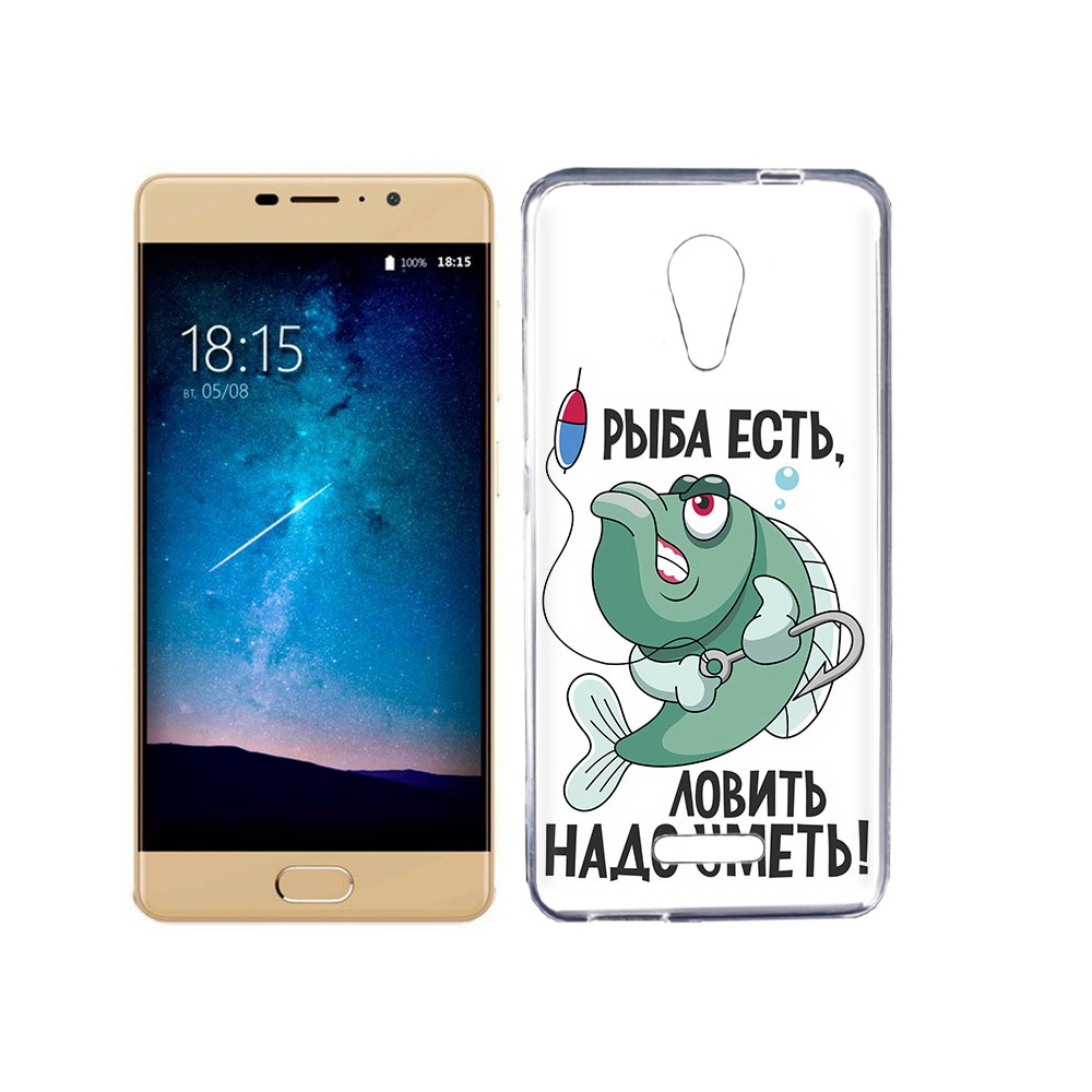 

Чехол MyPads Tocco для BQ 5201 Space Рыба есть ,ловить надо уметь, Прозрачный, Tocco