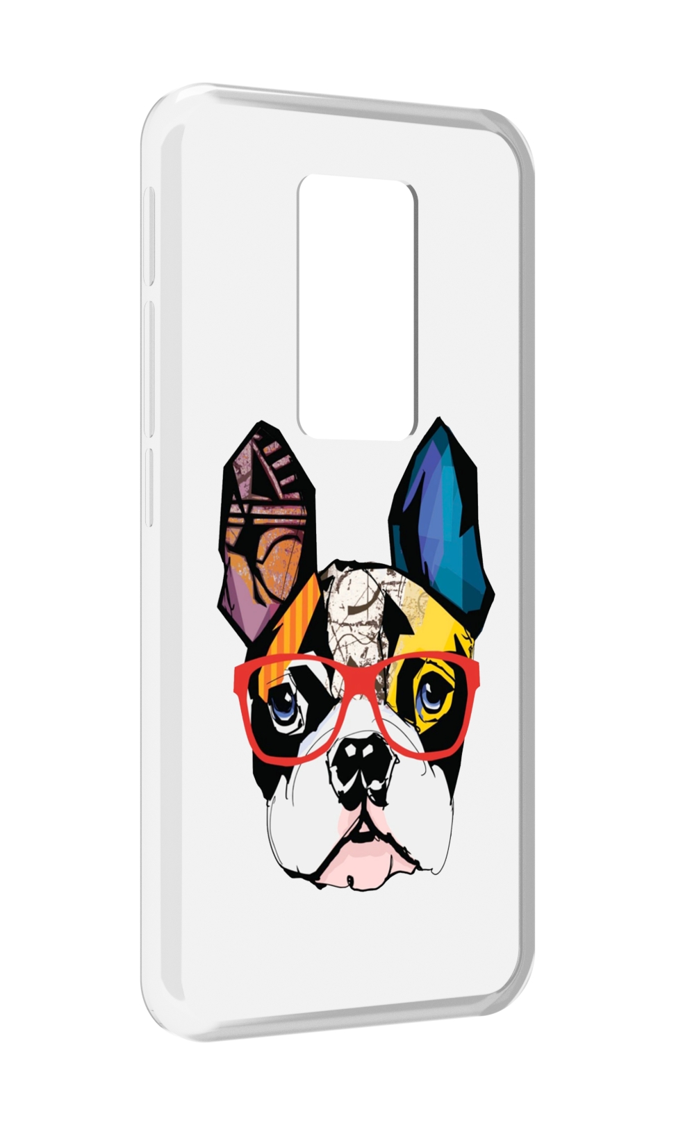 

Чехол MyPads Мопс-в-очках для Motorola Defy 2021, Прозрачный, Tocco
