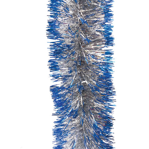 Мишура елочная Xmas Dream Серебро с синими кончиками 5-180-7 200 см серебристый синий