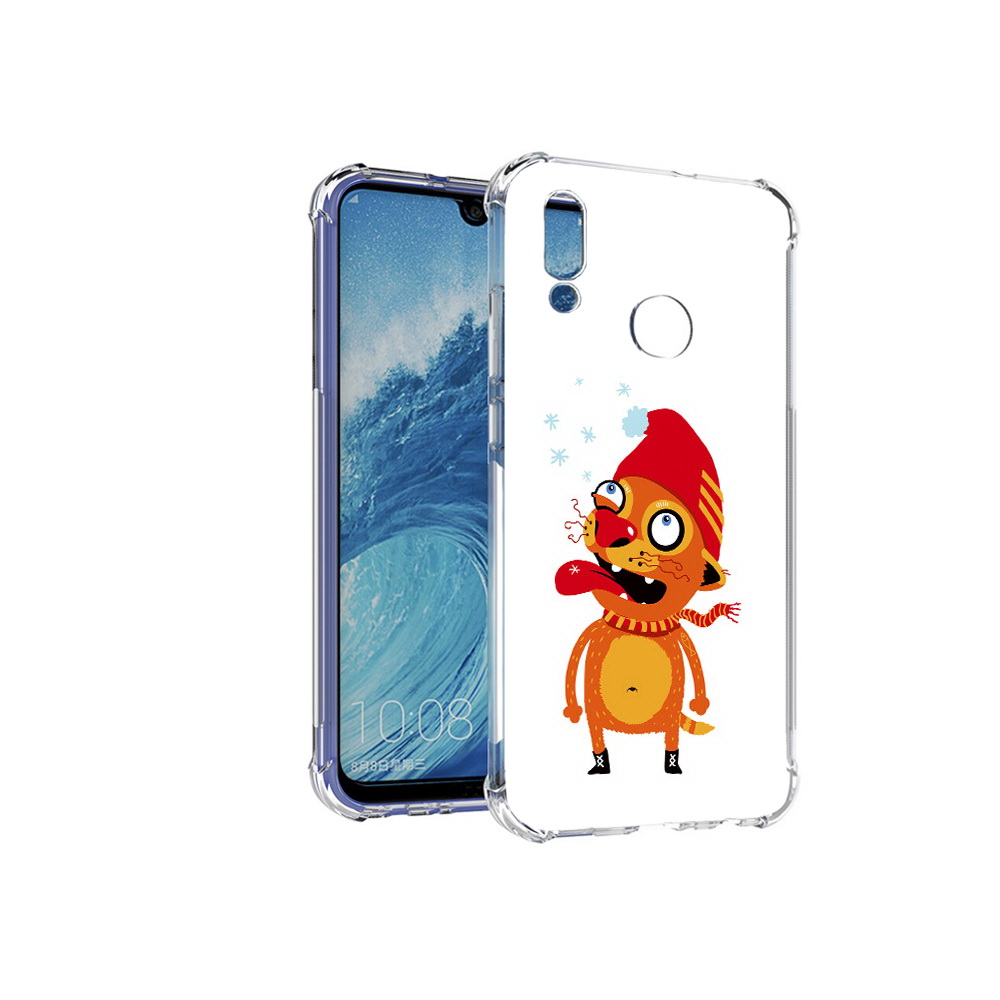 

Чехол MyPads Tocco для Huawei P Smart (2019) Зимний кот, Прозрачный, Tocco