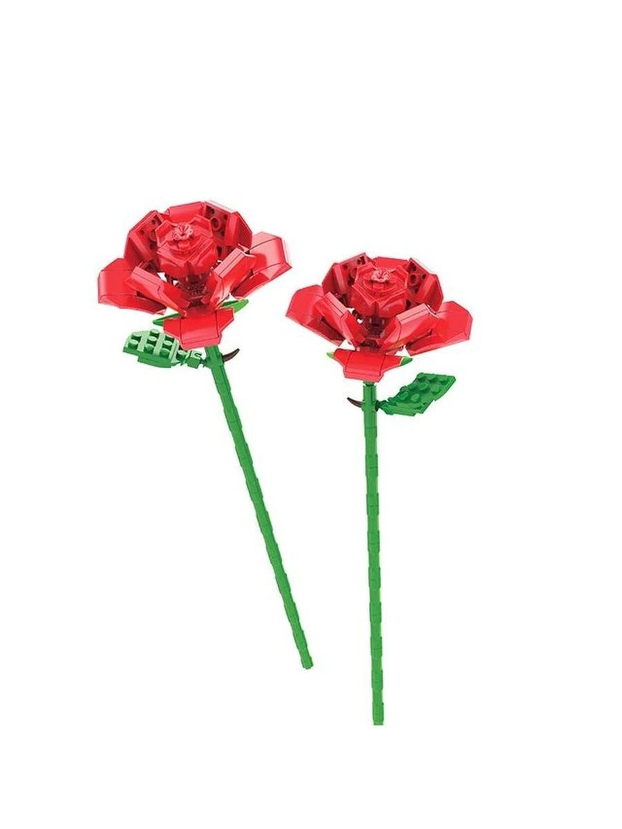 Конструктор JAKI цветы Plante Розы красные JK26313, 190 деталей конструктор ы 3 шт собери сам jaki plante тюльпаны jk26203 186 деталей