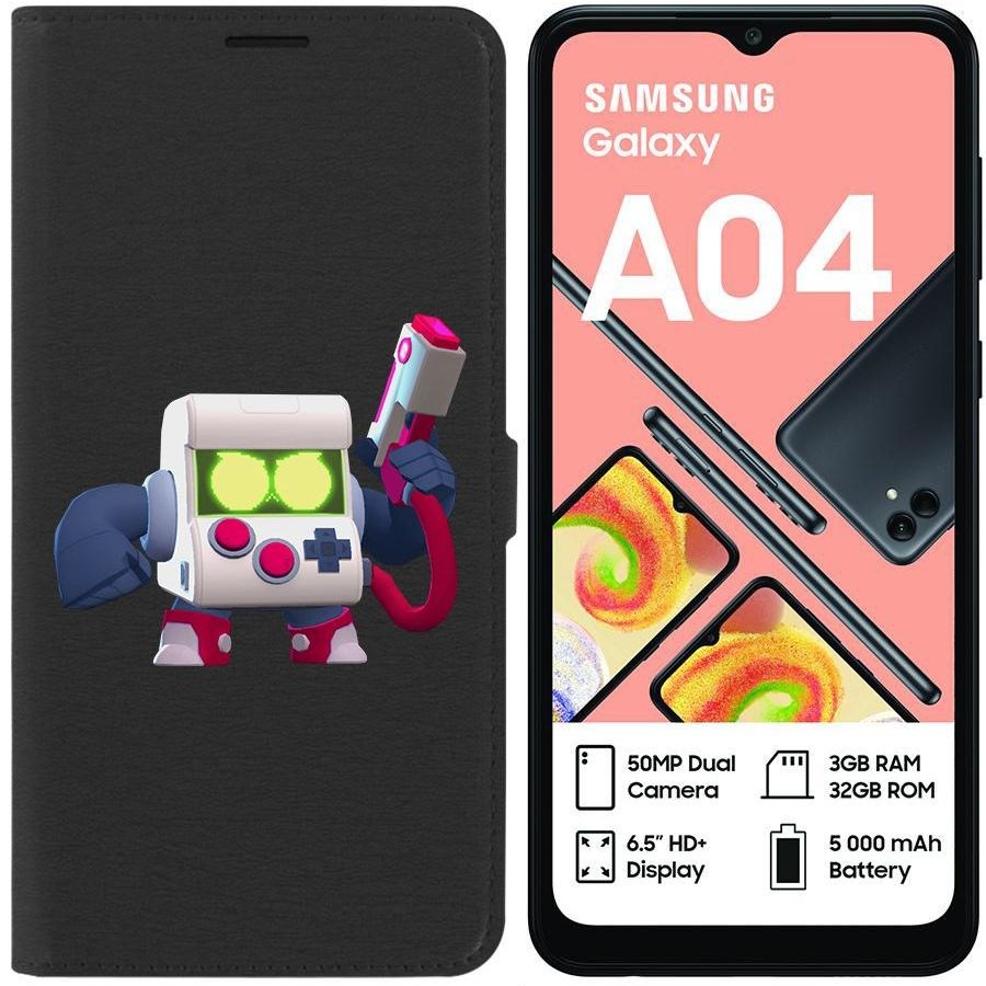 

Чехол-книжка Eco для Samsung Galaxy A04 (A045) Brawl Stars-8-БИТ классический (черный)