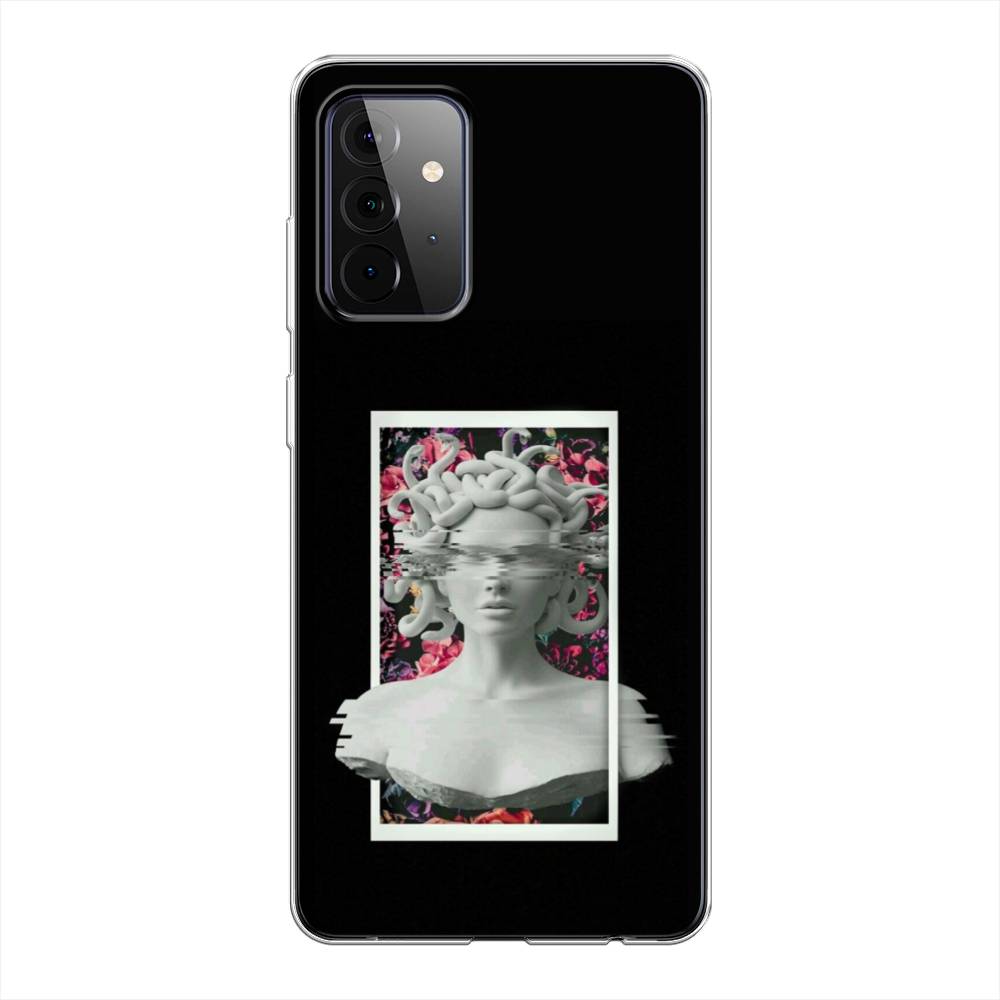

Чехол на Samsung Galaxy A72 "Web Punk Медуза Горгона", Черный;серый, 2101950-6