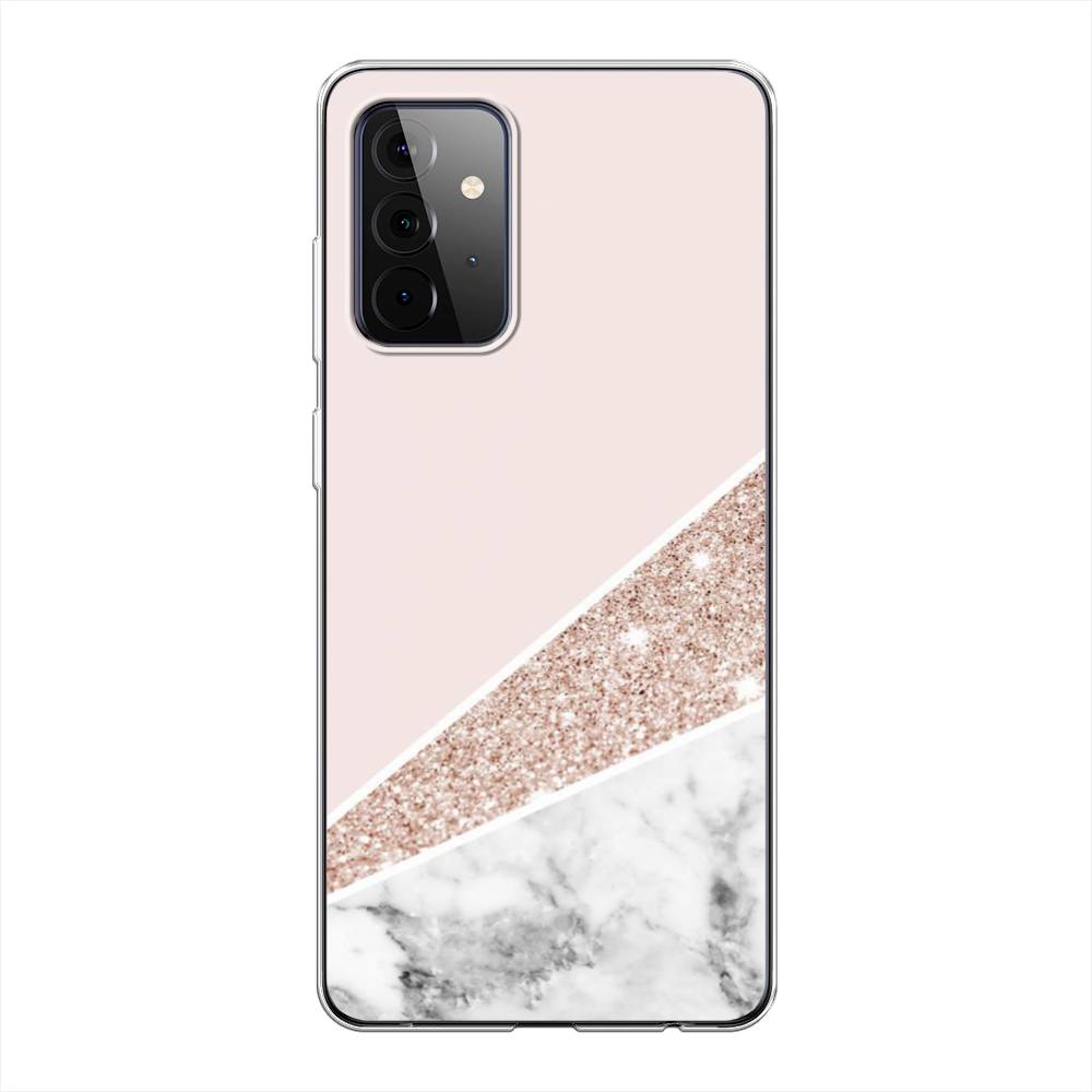 

Чехол на Samsung Galaxy A72 "Блестящий розовый мрамор", 2101950-3