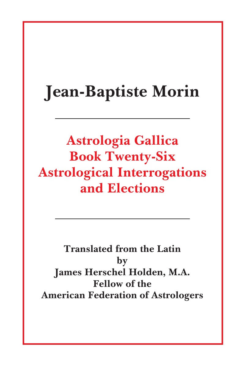 

Astrologia Gallica Book 26